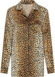 Dolce & Gabbana Blouse met luipaardprint Goud
