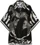Dolce & Gabbana Twill blouse met zebraprint Zwart - Thumbnail 1