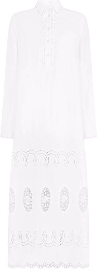Dolce & Gabbana Blousejurk met lange mouwen Wit