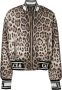 Dolce & Gabbana Bomberjack met luipaardprint Bruin - Thumbnail 1