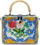 Dolce & Gabbana Dolce Box handgeverfde tas met handgreep Geel - Thumbnail 1