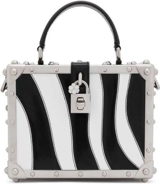 Dolce & Gabbana Box-tas met zebraprint Wit
