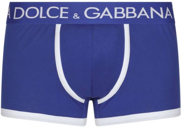 Dolce & Gabbana Boxershort met logoprint Blauw