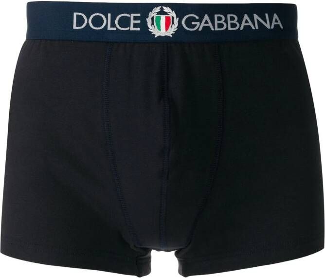 Dolce & Gabbana Boxershorts met logo heren Spandex Elastane katoen 3 Blauw