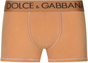Dolce & Gabbana Boxershorts met logoband Oranje