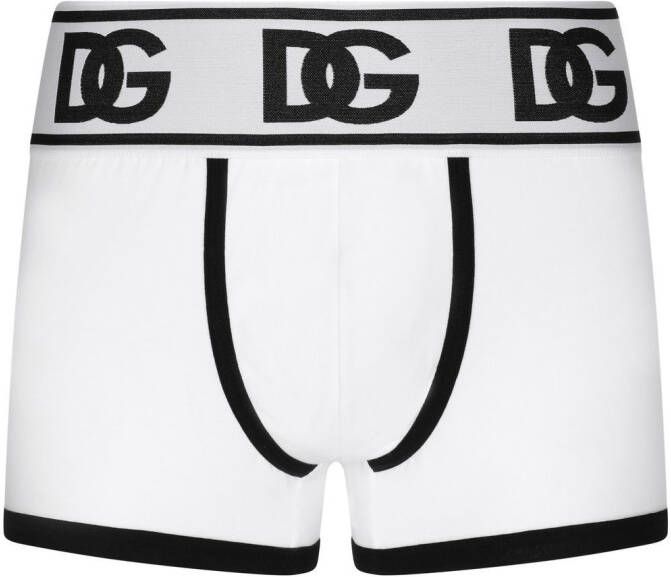 Dolce & Gabbana Boxershorts met DG-logo Wit