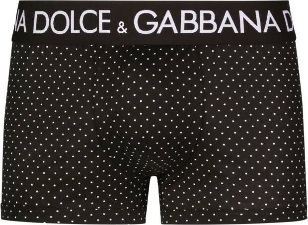 Dolce & Gabbana Boxershorts met stippen Zwart