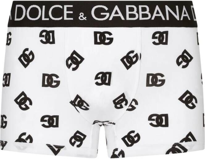 Dolce & Gabbana Boxershorts met logoprint Wit