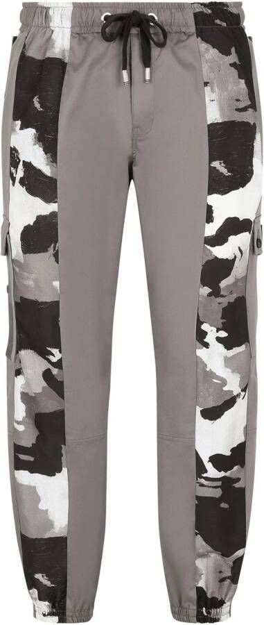 Dolce & Gabbana Broek met camouflageprint Grijs