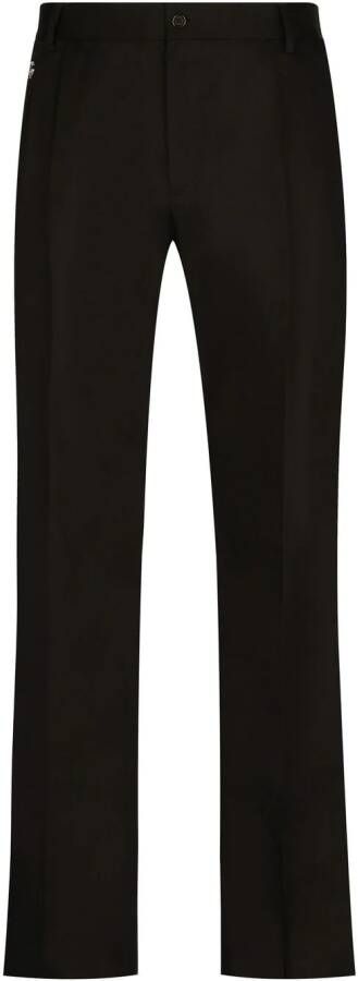 Dolce & Gabbana Broek met logopatch Zwart