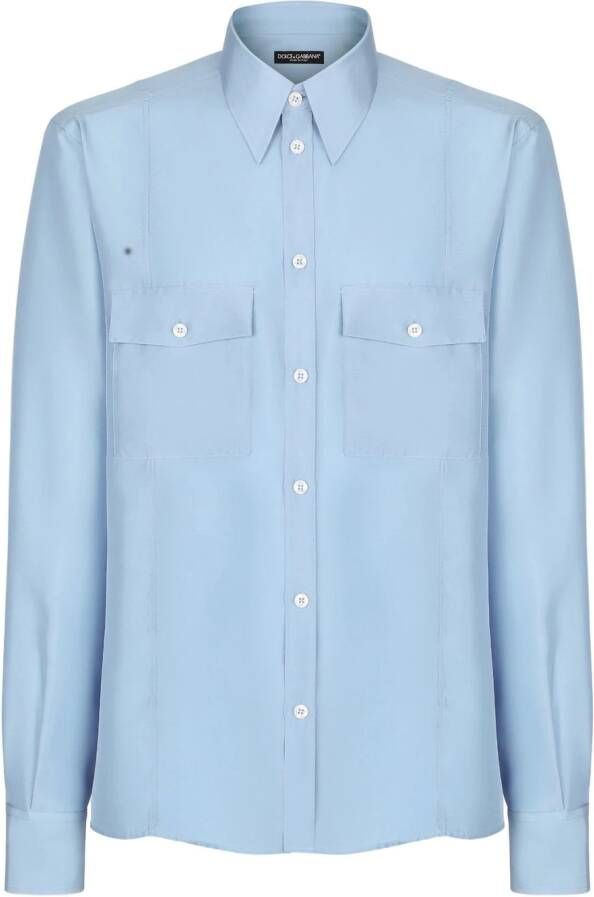 Dolce & Gabbana Button-down overhemd Blauw