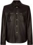 Dolce & Gabbana Leren overhemd Zwart - Thumbnail 1