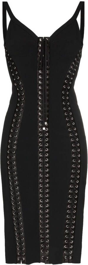 Dolce & Gabbana Cady mouwloze jurk Zwart
