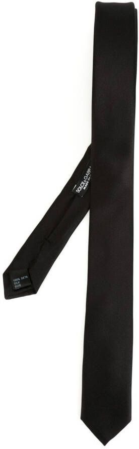 Dolce & Gabbana classic slim tie Zwart
