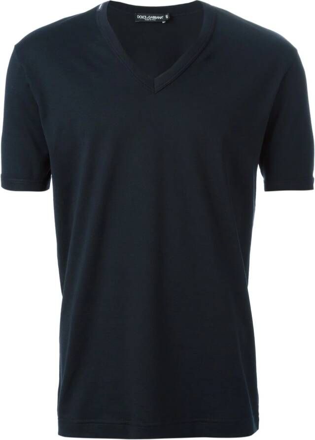 Dolce & Gabbana classic v-neck T-shirt Zwart