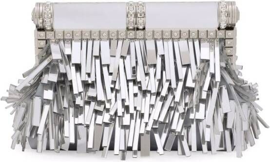 Dolce & Gabbana Leren clutch Zilver