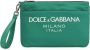 Dolce & Gabbana Clutch met logoprint Groen - Thumbnail 1