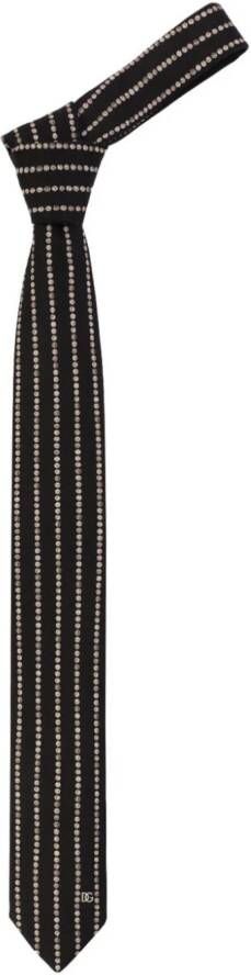 Dolce & Gabbana Stropdas met print Zwart