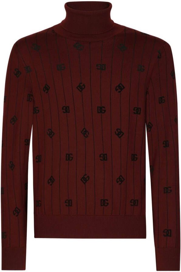Dolce & Gabbana Coltrui met monogram Rood