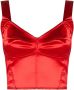Dolce & Gabbana Cropped bustier Rood - Thumbnail 1