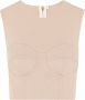Dolce & Gabbana Mouwloos korset Beige - Thumbnail 1