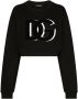 Dolce & Gabbana Cropped sweater met DG-logo Zwart - Thumbnail 1