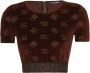 Dolce & Gabbana Cropped T-shirt Bruin - Thumbnail 1