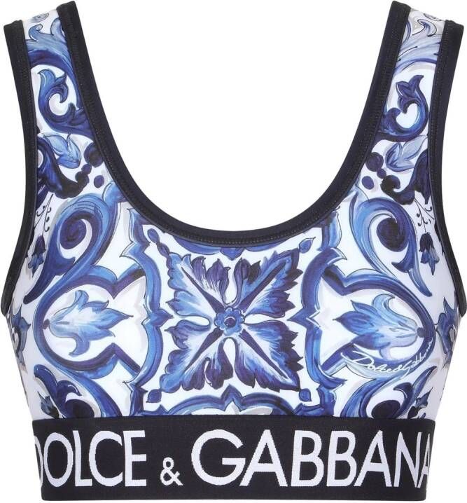 Dolce & Gabbana Cropped top Blauw