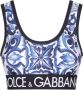 Dolce & Gabbana Cropped top Blauw - Thumbnail 1