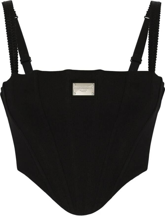 Dolce & Gabbana Cropped top Zwart