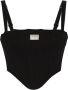 Dolce & Gabbana Cropped top Zwart - Thumbnail 1