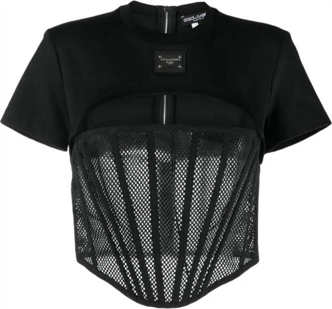 Dolce & Gabbana Cropped top Zwart