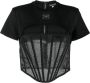 Dolce & Gabbana Cropped top Zwart - Thumbnail 1