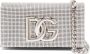 Dolce & Gabbana Schoudertas verfraaid met kristallen logo Beige - Thumbnail 1