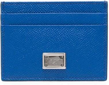 Dolce & Gabbana Leren pasjeshouder Blauw