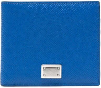 Dolce & Gabbana Leren portemonnee Blauw