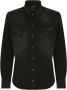 Dolce & Gabbana Button-up denim overhemd Zwart - Thumbnail 1