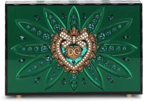 Dolce & Gabbana Devotion Box clutch Groen