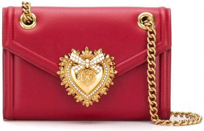 Dolce & Gabbana Devotion crossbody tas Rood