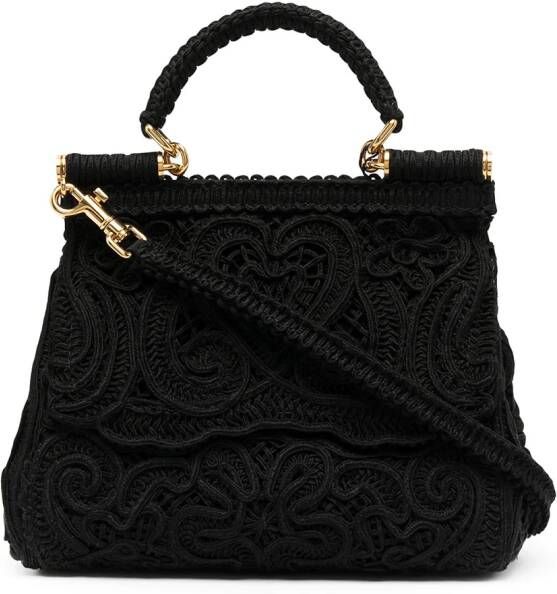 Dolce & Gabbana Devotion draagtas met kant Zwart
