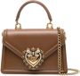 Dolce & Gabbana Devotion kleine tas Bruin - Thumbnail 1