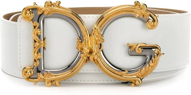 Dolce & Gabbana DG barok riem Wit