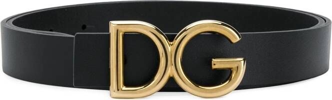 Dolce & Gabbana DG buckle belt Zwart