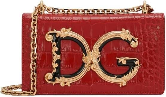 Dolce & Gabbana DG Girls schoudertas met logo Rood