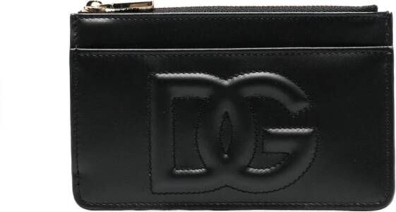 Dolce & Gabbana Portemonnee met DG-logo Zwart