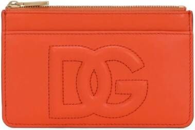 Dolce & Gabbana Leren portemonnee Oranje