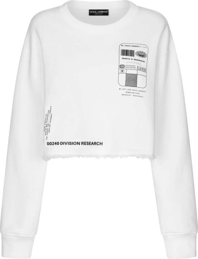Dolce & Gabbana DGVIB3 Sweater met logoprint Wit