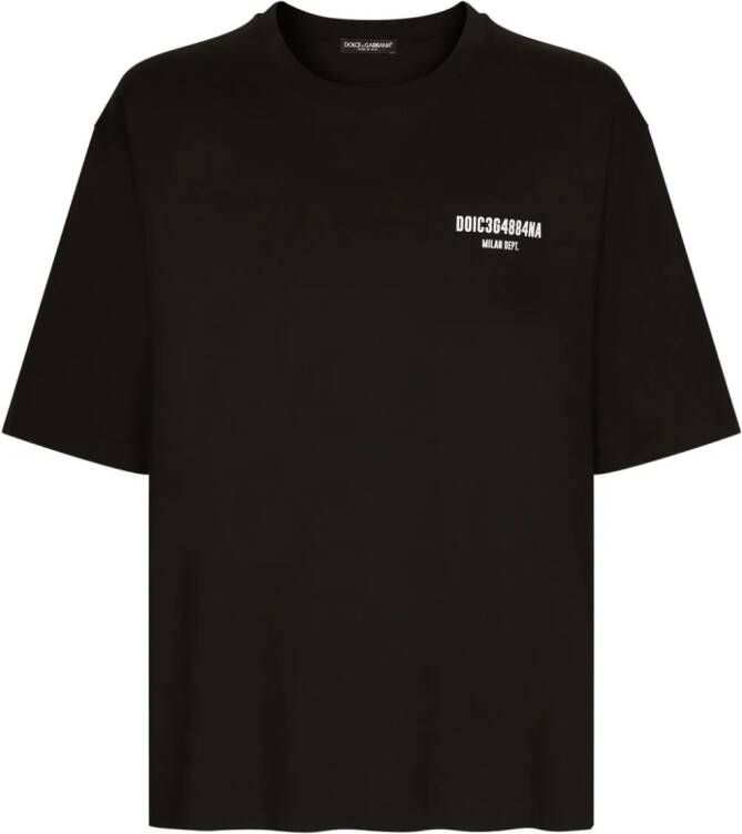 Dolce & Gabbana DGVIB3 T-shirt met logoprint Zwart