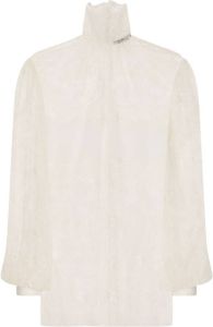 Dolce & Gabbana Doorzichtige blouse Wit