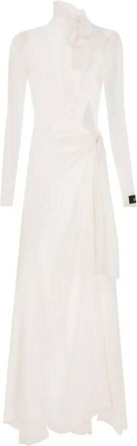 Dolce & Gabbana Doorzichtige maxi-jurk Wit